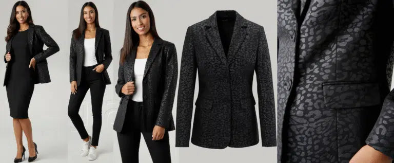 Aniston Blazer mit Futter und Animal-Print – Schicker, eleganter Anzug