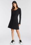 Aniston CASUAL Black Fit & Flare Jersey Dress – Classic Skater Style