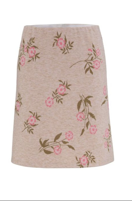 Aniston Minirock mit floralem Jacquardmuster – Einzigartiger Print mit elastischem Bund