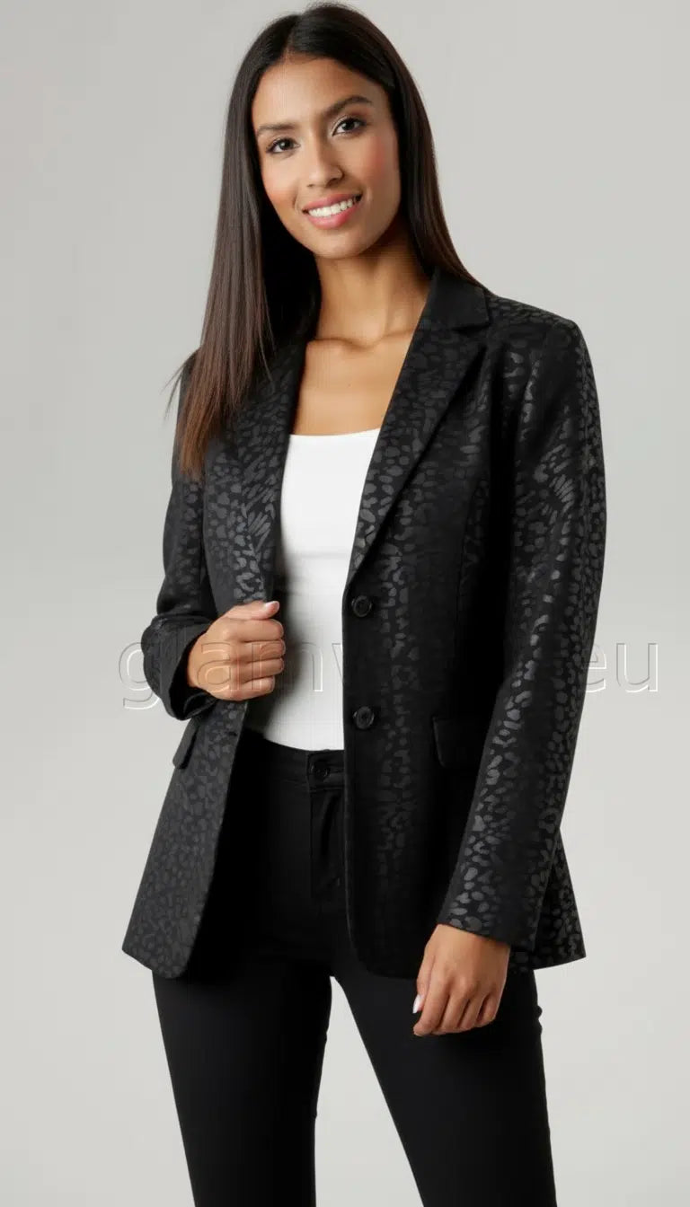 Aniston Blazer mit Futter und Animal-Print – Schicker, eleganter Anzug